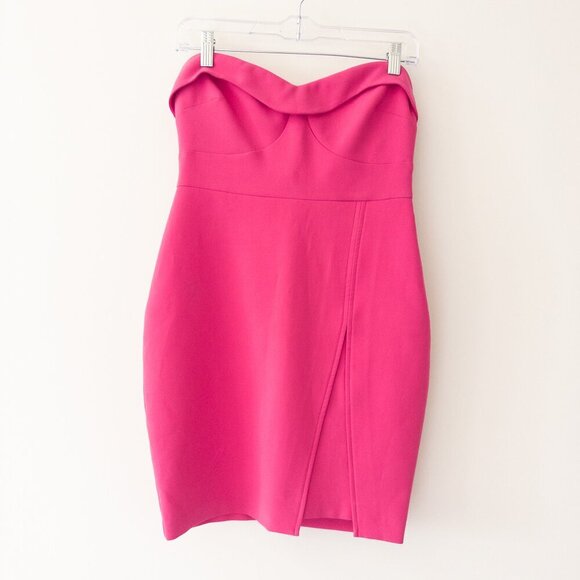 Likely $348 Pink Strapless Sweetheart Mini Dress Size 4 - Picture 1 of 9